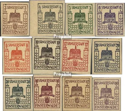 Produktbild von Briefmarken Finsterwalde 1946 Mi 1-12 (kompl.Ausg.) postfrisch Wiederaufbau