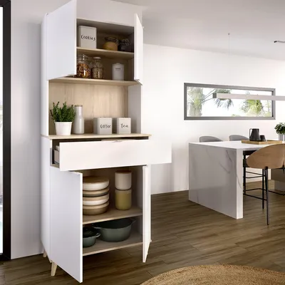Immagine prodotto di Findlay - Credenza, 40x60x191h cm Bianco, un Cassetto