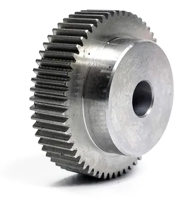 Image de Roue dentée, module 1, Z=57, avec moyeu Ozdowski, roue dentée droite, 57 dents