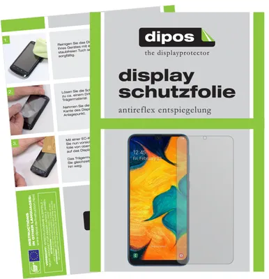 Produktbild von 6x Schutzfolie für Samsung Galaxy A30 matt Displayschutzfolie Display Schutz