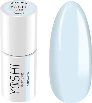Produktbild von Yoshi | Yoshi Hybridlack 718 Euphoria - Blau - 6ml - Uv Hybridlack - Nagellack