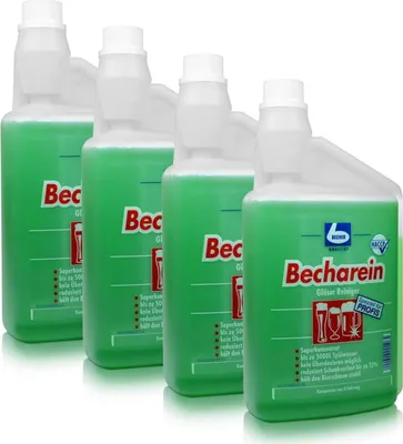 Produktbild von Dr. Becher Becharein Gläser Reiniger Dosierkammerflasche 1L (4er Pack)
