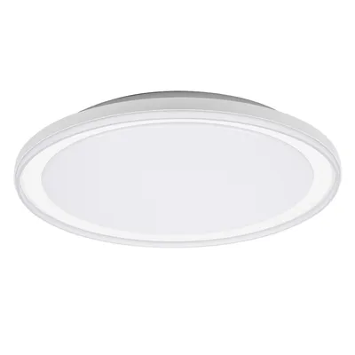 Produktbild von LEDVANCE ORBIS Pederson LED-Deckenleuchte mit Plastikring, weiß, 24W, 1450lm, 3000K, 830 freundliches Warmweiß, 450mm Durchmesser, IP20 Schutz, Montageschrauben und Dübel inklusive