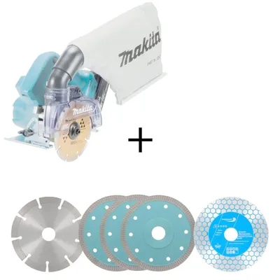 Produktbild von Makita Akku-Diamantschneider 18V DCC500 Set – inkl. 5x Diamanttrennscheibe 125mm