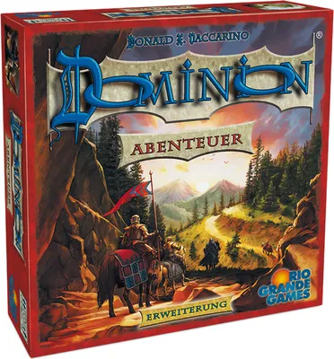 A board game box with artwork depicting a medieval scene with knights on horseback.