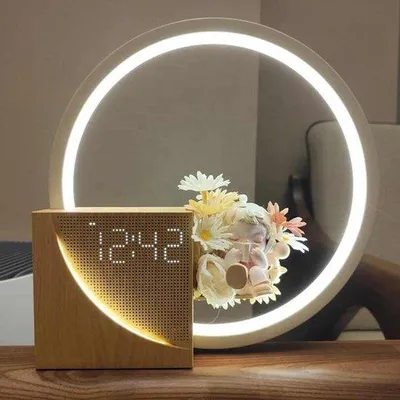 Productafbeelding van Nachtlampje van 10W met 3 helderheidsniveaus, aanraakbediening, dimfunctie, USB-oplaadfunctie, en geschikt als slaaplamp voor slaapkamer en woonkamer