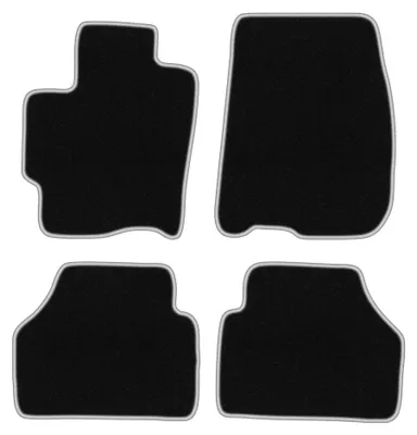 Immagine prodotto di Tappetini in moquette per Mazda Premacy I 1999-2005 (monovolume) – set 4 pezzi, nero/argento, su misura – Wielganizator CARLUX