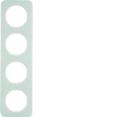 Produktbild von Berker 10142109 Rahmen Glas, polarweiß Berker R.1