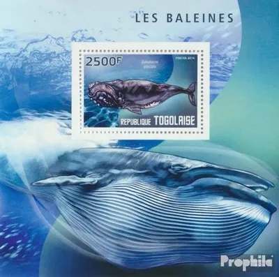 Produktbild von Briefmarken Togo 2014 Mi Block 1025 (kompl. Ausgabe) postfrisch Wale