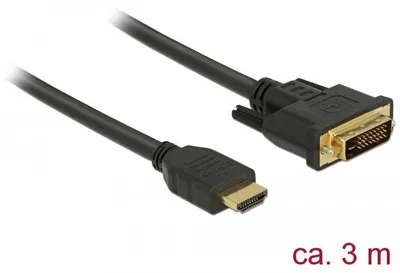 Produktbild von HDMI zu DVI 24+1 Kabel bidirektional 3 m Delock