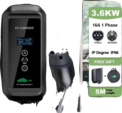 Image de Chargeur portable pour véhicules électriques, puissance maximale de 3,6 kW, courant de charge réglable, 3,6 kW, Type 2