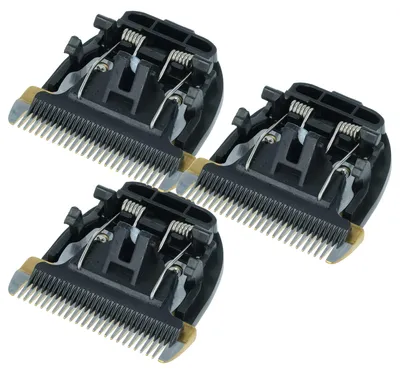 Produktbild von vhbw 3x Scherkopf kompatibel mit Panasonic ER-DGP84, ER- HGP 72, ER-DGP74, ER-DGP 72, ER-FGP 72, ER-GP80, ER-DGP82 Rasierer Schwarz