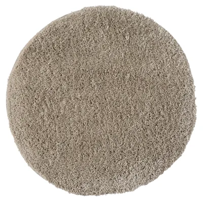 Obrázok produktu pre MY-RUG Koberec s vysokým vlasom Shaggy Star, 120x120, béžový, mierne lesklý, extra nadýchaný, okrúhly