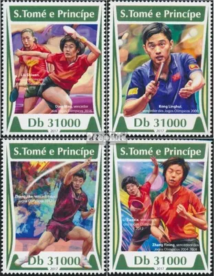 Produktbild von Briefmarken Sao Tome e Principe 2017 Mi 7284-7287 (kompl. Ausgabe) postfrisch Tischtennis