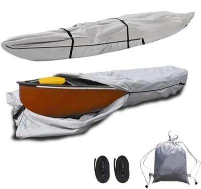Image de Housse étanche pour canoë/kayak - Longueur de 3 à 5,5 mètres - Gris