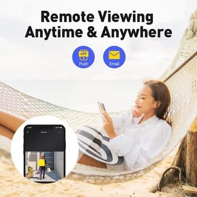 Image de Caméra de surveillance extérieure - Résolution 8 MP - Objectif 4 mm - Étanchéité IP67 - Audio bidirectionnel