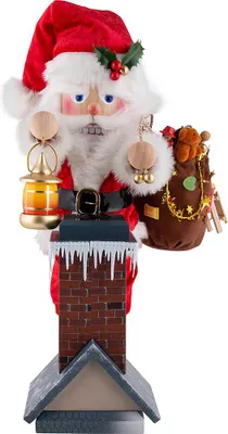 Produktbild von Weihnachtsmann mit Schornstein (43cm) Nussknacker von Steinbach Volkskunst