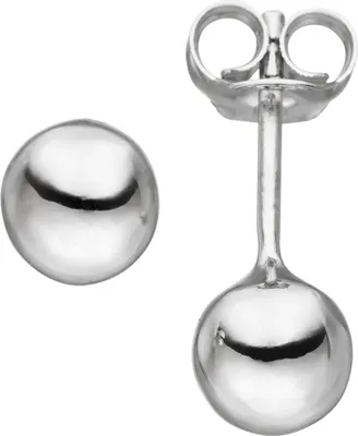 Produktbild von Ohrstecker Ohrringe Ohrschmuck Kugelohrstecker Kugel 6,1mm 925 Silber rhodiniert