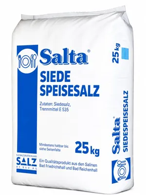 Produktbild von Salta Siede-Speisesalz 25kg Sack Großpackung für Haushalt, Gastronomie & Gewerbe