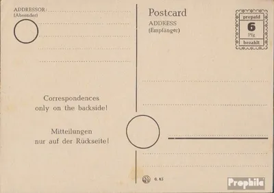 Produktbild von Belege Ganzsachen Bizone (Alliierte Besetzung) 1945 P792II a Amtliche Postkarte un Behelfsausgabe
