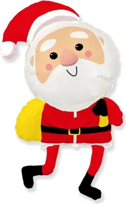 Obrázek produktu pro Foliový balónek Happy Santa Claus - Mikuláš - Vánoce - 102 cm