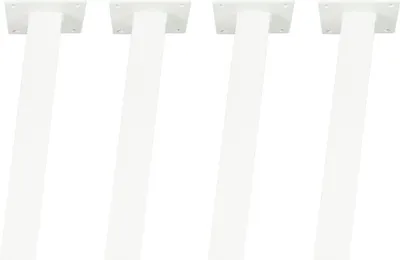 Obrázok produktu pre Prírodný tovar Berlin STANDARD nohy šikmé (96°), nohy stola, rám stola, jedálenský stôl, stôl, lavica, konferenčný stolík, biela, 42 cm