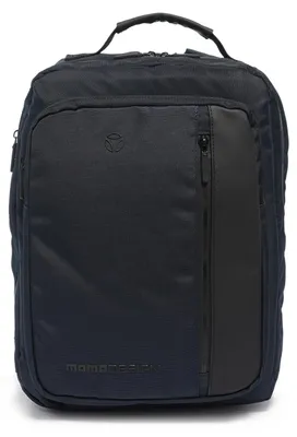 Obrázek produktu pro Batoh Momo Design, polyester, černý, se zipem a organizovanými přihrádkami, rozměry 31,5 x 39,5 cm