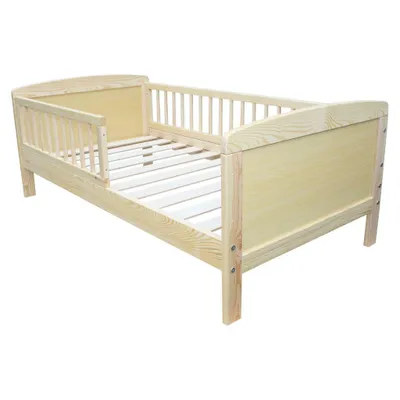 Produktbild von Micoland Kinderbett Juniorbett 140x70 cm umbaubar Kiefer Natur