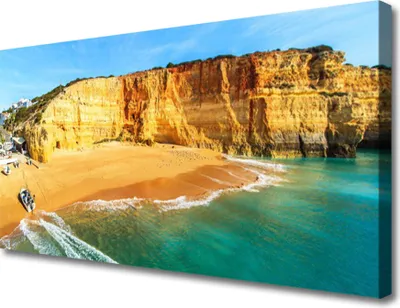 Produktbild von Tulup Leinwand-Bilder 100x50 Wandbild Canvas Kunstdruck Bucht Landschaft