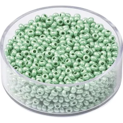 Produktbild von KNORR PRANDELL 213104340 Böhmische Rocailles Ø 25 mm Glas mintgrün