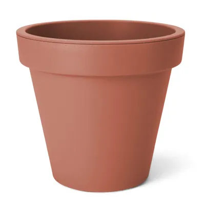 Produktbild von XXS Kunststoff Pflanzkübel - Ø 20 cm / terracotta - Blumenkübel Blumentopf klein