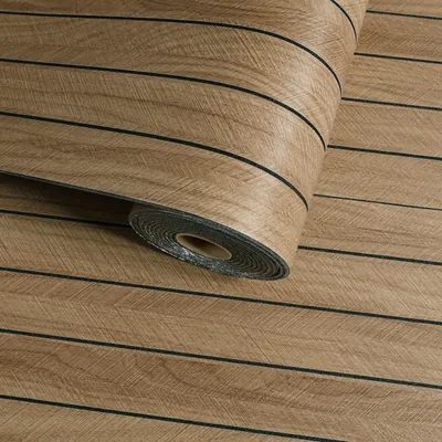 Imagen del producto de Solidchoice - Paneles de pared autoadhesivos, revestimiento de madera, 30 cm x 500 cm, color marrón
