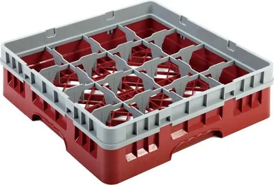 Produktbild von Gläserkorb 500x500 mm – 25 Fächer, Spülkorb mit 110x110 mm Fachunterteilung