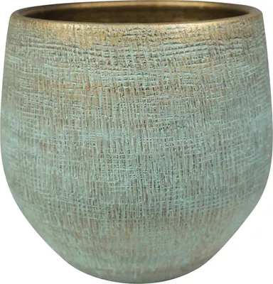 Produktbild von Ter Steege Blumentopf Türkis D 26 cm H 26 cm Öffnung 26 cm