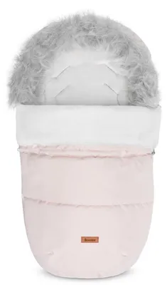 Sensillo Indiana Winter-Fußsack 100 × 50 cm, rosa, Fleece-Innenfutter