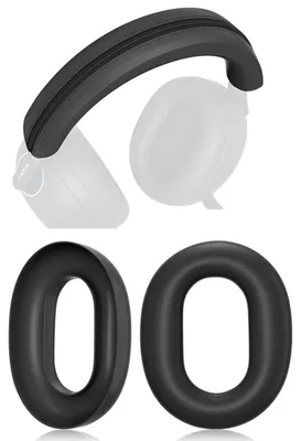 Immagine prodotto di INF Set coperture in silicone per auricolari e fascia compatibile con SONY INZONE H9, H7 e WH-G900N Nero