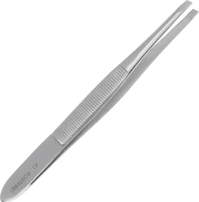 Produktbild von Haarzupfpinzette - Länge: 9,5 cm - mit gerillter Greiffläche - Breite der