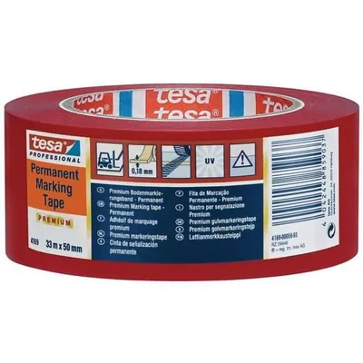 Produktbild von tesa 4169 Bodenmarkierung, 33m x 50mm, rot