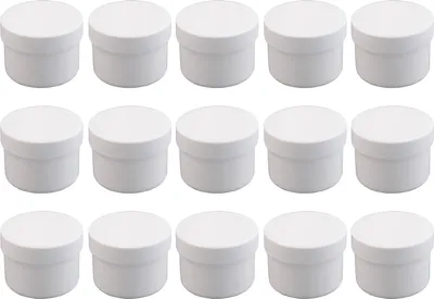 Produktbild von 15 Salbendosen, Cremedosen 35ml flach - hergestellt in Deutschland