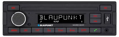 Image de Autoradio Blaupunkt Madrid 200 BT, format 1-DIN, avec Bluetooth, USB et entrée auxiliaire