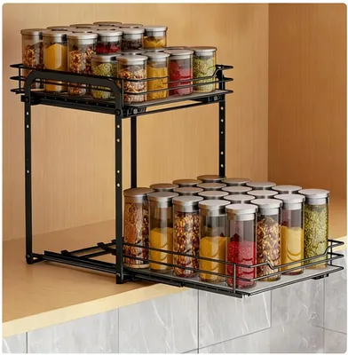 Image de Étagère d'épices extensible pour l'organisation de la cuisine