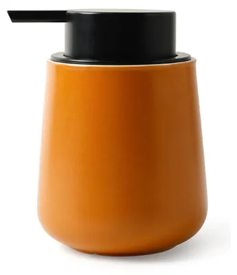 Produktbild von Keramik Seifenspender 350ml Nachfüllbar Rotbraun für Bad & Küche