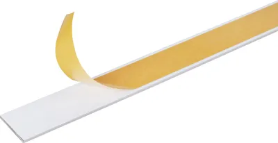 Immagine prodotto di Alberts 424039 Barra piatta, autoadesiva, alluminio, bianco, 1000 x 30 x 2 mm, set da 4