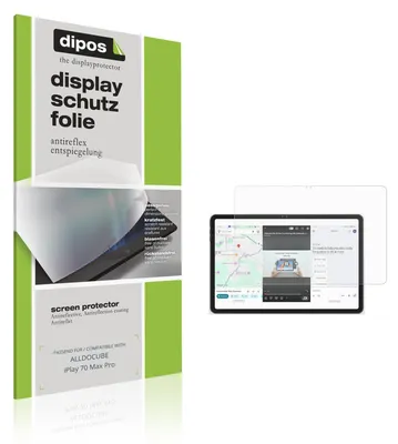 Produktbild von 2x Schutzfolie für ALLDOCUBE iPlay 70 Max Pro matt Displayschutzfolie Folie Display Schutz dipos
