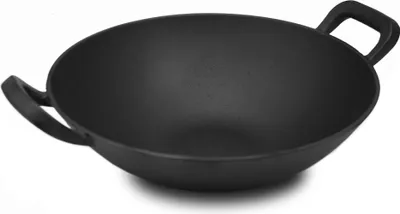 Produktbild von FireRocket Wok Ø 34cm Gusseisen Grill-Wok Cast Iron Pan Gusseisen für Gasgrill Kohlegrill Herd induktionsgeeignet