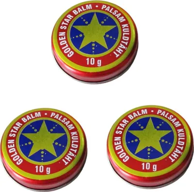 Produktbild von 3x (3Stück) 10g Balsam Golden Stern Balm бальзам Звездочка Золотая звезда