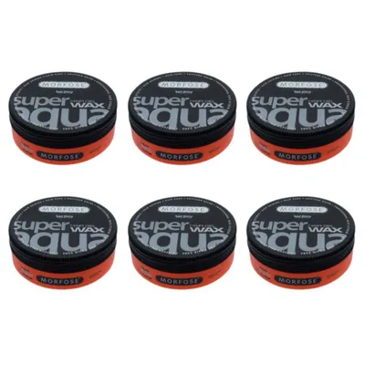 Produktbild von Morfose Super Aqua Hair Styling Wax 175ml - Langanhaltender Halt - 6 er Set