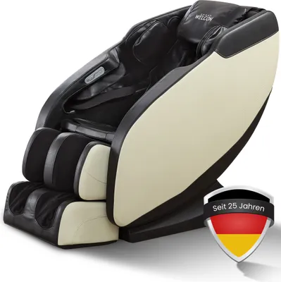 Obrázek produktu pro Masážní křeslo WELCON Prestige II Longlife Imitace kůže černá / bílá