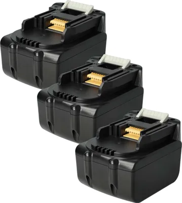 Produktbild von vhbw 3x Akku kompatibel mit Makita BDF343RHJ, BHR162ZJ, BHR162RFE, BHR162RFJ, 8281DWAE, BFR540ZJ, BDF446RFE Werkzeug (4000 mAh, Li-Ion, 14,4 V)