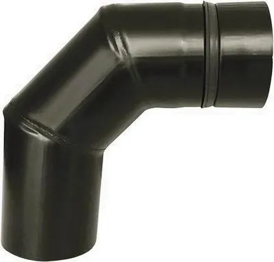 Produktbild von Stahl System Schwarzer Winkel ohne Reinigungsöffnung 90° 80 mm PPKOL80/90BW